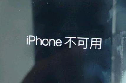 清原苹果服务网点分享锁屏界面显示“iPhone 不可用”如何解决 